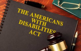Book with header Americans with Disabilities Act