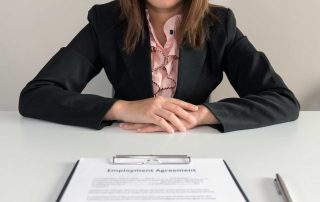 Lawyer with employment contract
